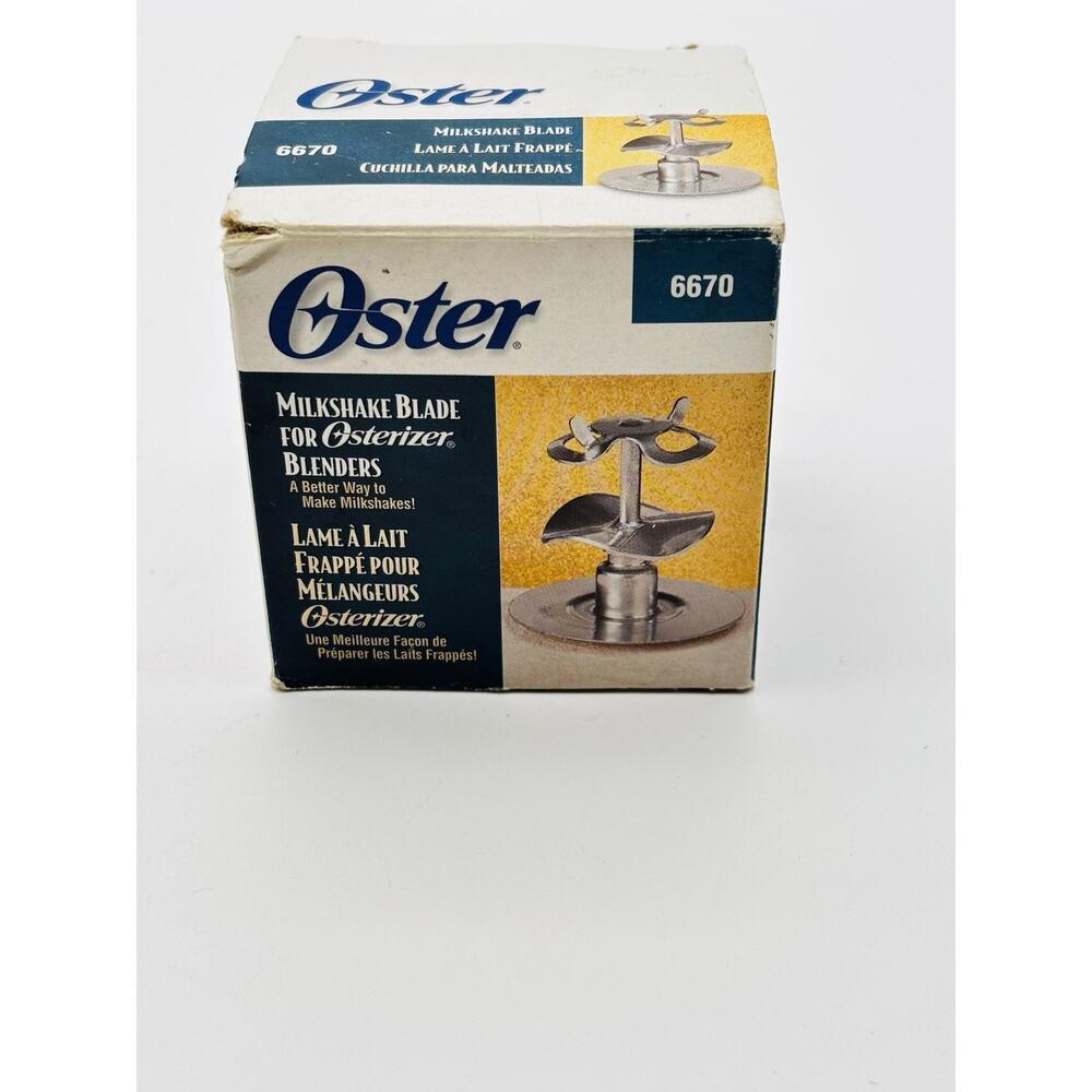 OSTER Blender Milkshake Blade part number 6670. Original Box. VG Condition